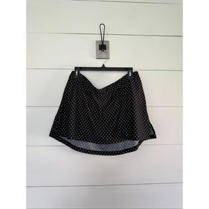 Swim by Cacique Women’s 14 Black Polka Dot Skort New